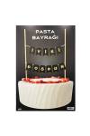 Pasta Bayrağı Siyah Gold