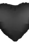 Kalp Parlak Siyah Folyo Balon 18 inç