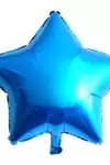  Yıldız Parlak Mavi Folyo Balon 24 inç