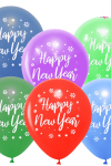 Hazır Baskı Balon Balonevi Happy New Year 12inc 100lü 