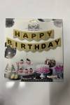 Kraft Gold Happy Birthday Banner