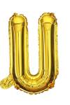 U Harf Folyo Balon GOLD 16inc