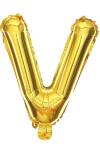 V Harf Folyo Balon GOLD 16inc