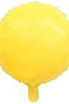 Yuvarlak Makaron Sarı Folyo Balon 18 inç